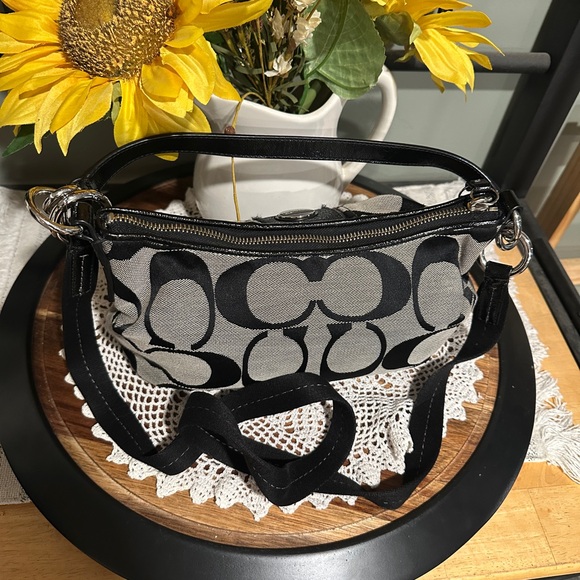 Coach Black and Gray Women's Bag - Picture 5 of 11